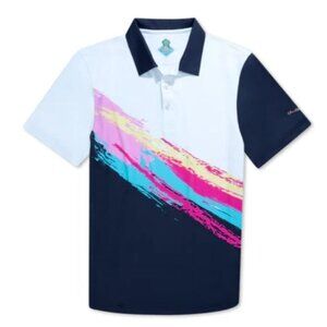 Chubbies The Tennis Champ Performance Polo Shirt Men's Size Medium 582202-023